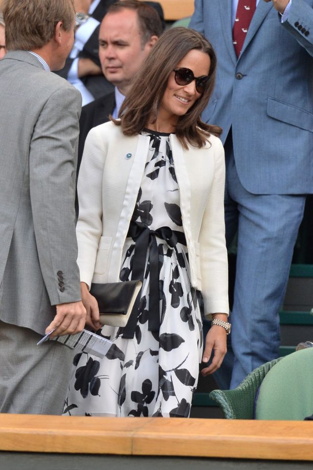 Pippa Middleton Does Florals At Wimbledon, 2014