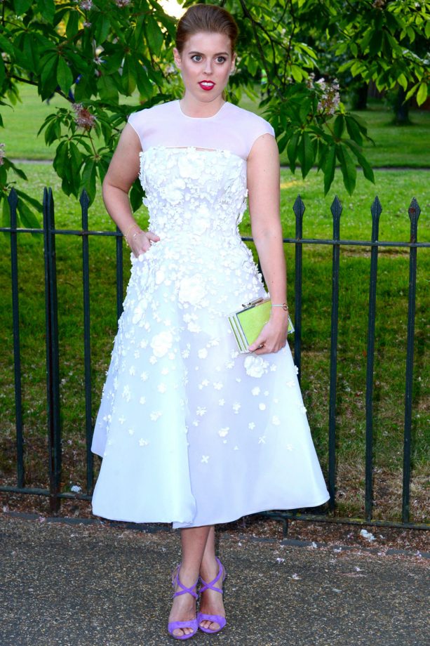 Princess Beatrice In Nicholas Oakwell At The Serpentine Summer Party, 2014