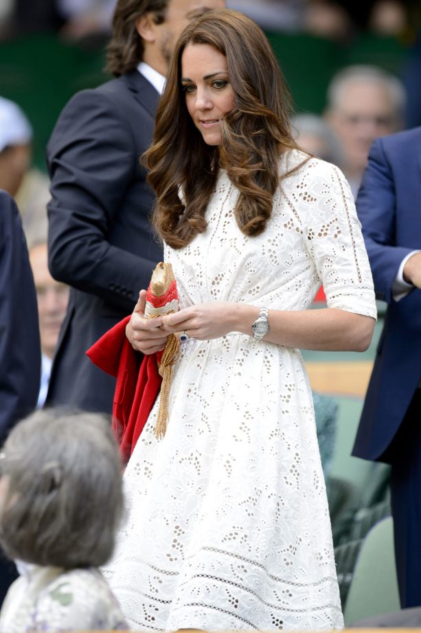 Kate Middleton Rocks Her Fave Zimmerman Frock At Wimbledon, 2014