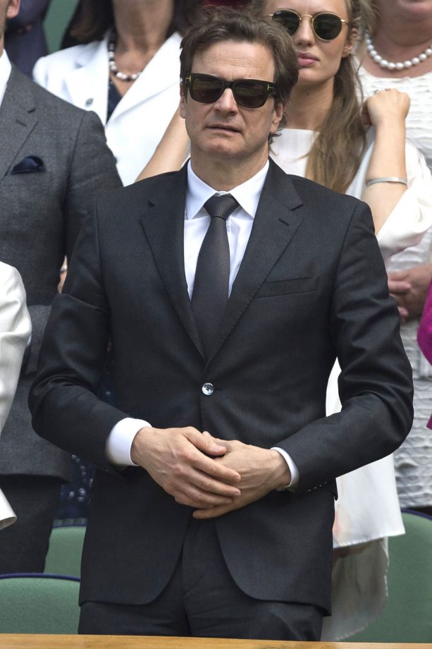Colin Firth Suits Up For Wimbledon, 2014
