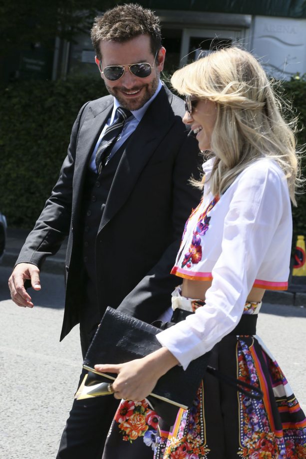 Bradley Cooper And Suki Waterhouse Hit Wimbledon, 2014