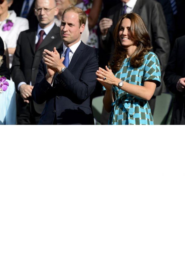Prince William And Kate Middleton Congratulate Novak Djokovic At The Wimbledon Tennis Championships, 2014