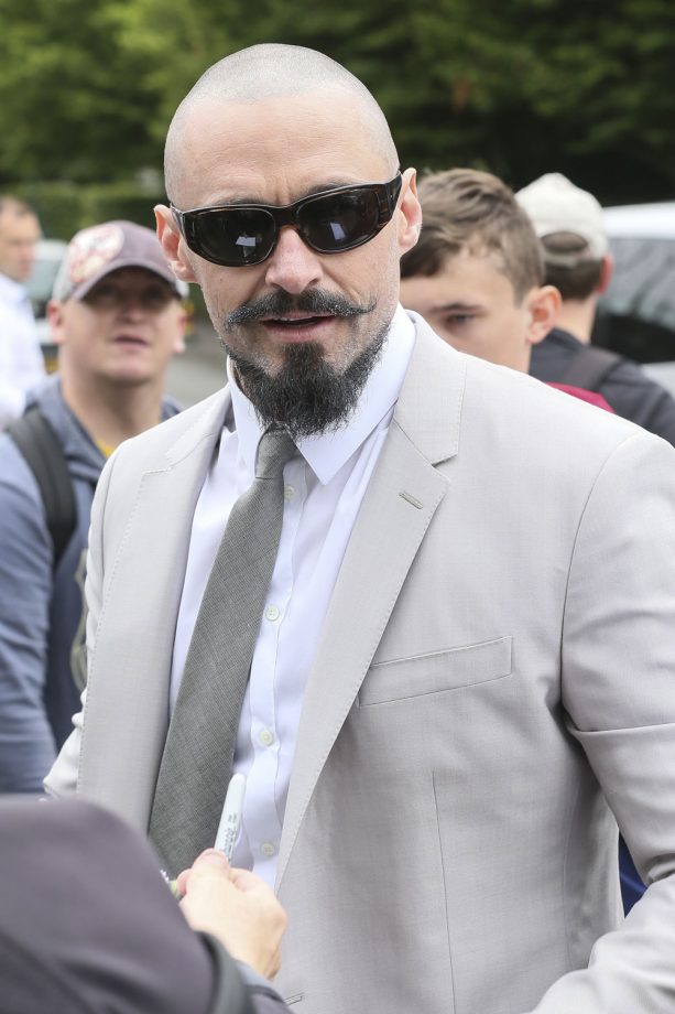 Hugh Jackman At The Wimbledon Tennis Championships, 2014