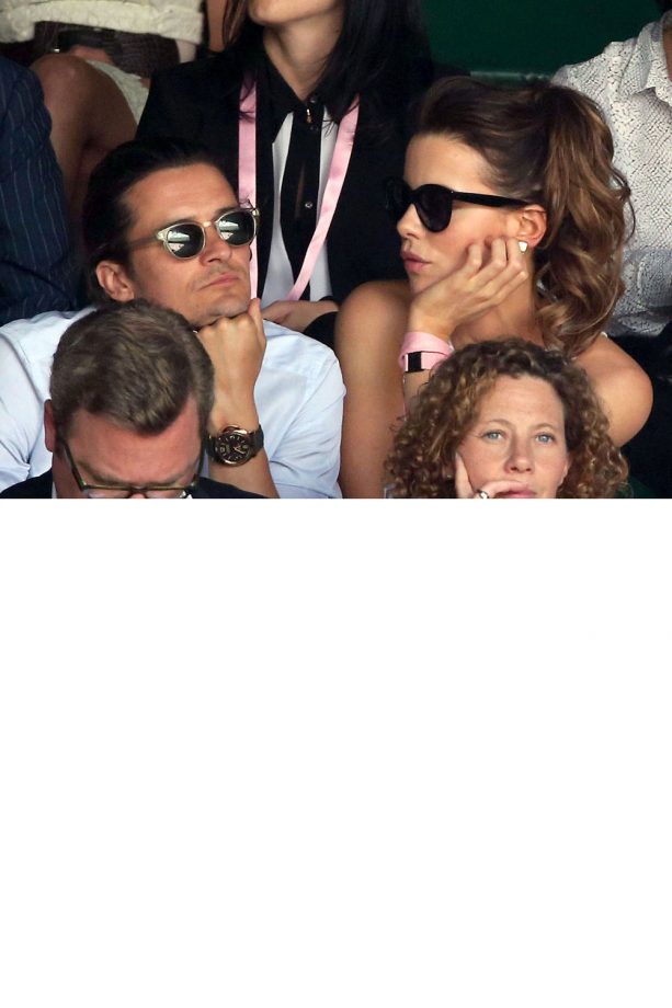 Orlando Bloom And Kate Beckinsale Only Have Eyes For Each Other At The Wimbledon Tennis Championships, 2014
