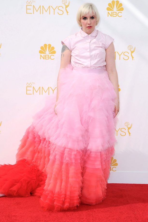 Lena Dunham At The Emmy Awards, 2014