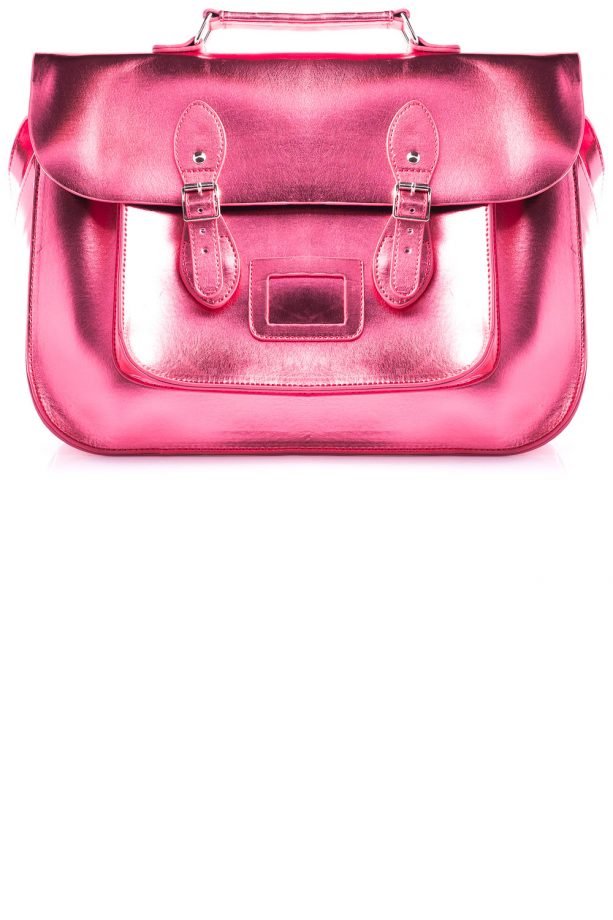 Accessoryo Metallic Pink Satchel Bag, £29.99