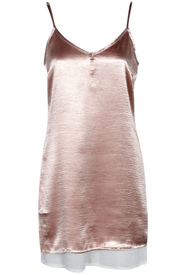 Boohoo Hayley Double Layer Satin Cami Dress, £15
