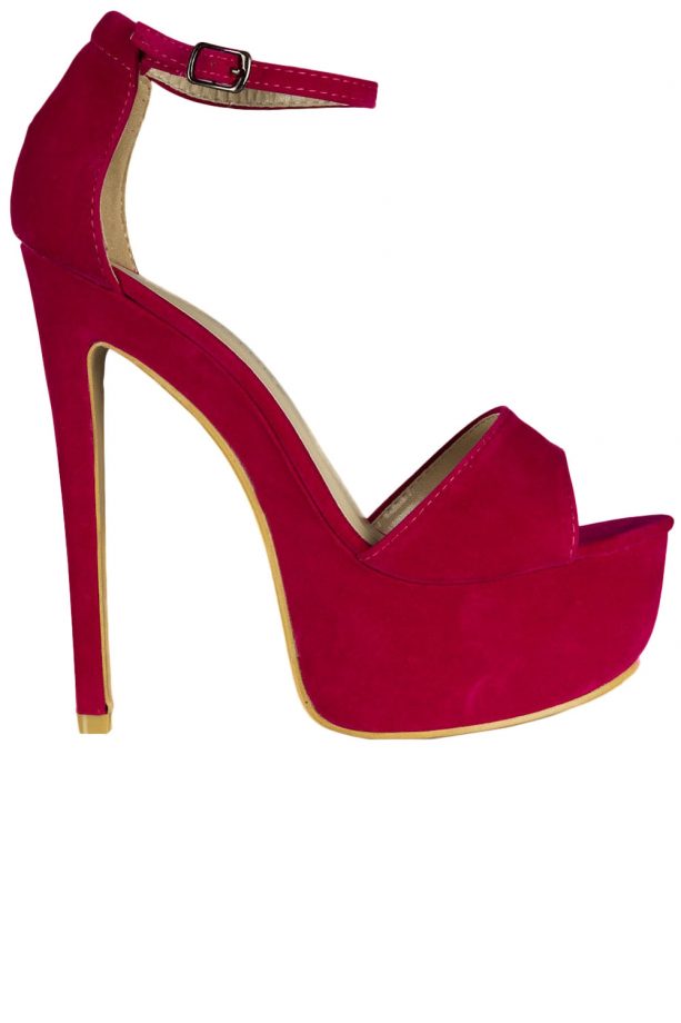 Daisy Street Ankle Strap Suede Heels, £34.99