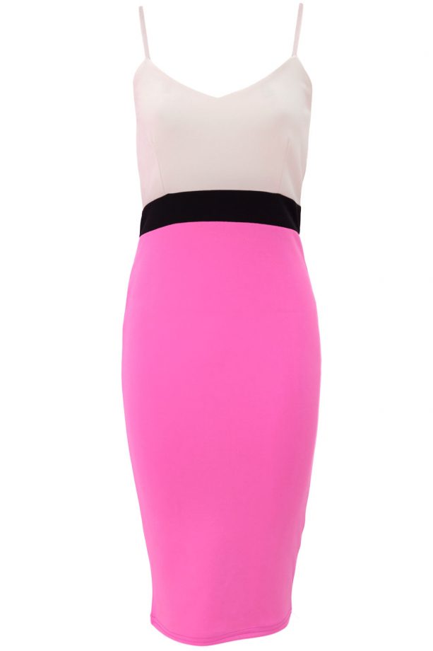 Daisy Street Colour Block Midi Dress, £16.99