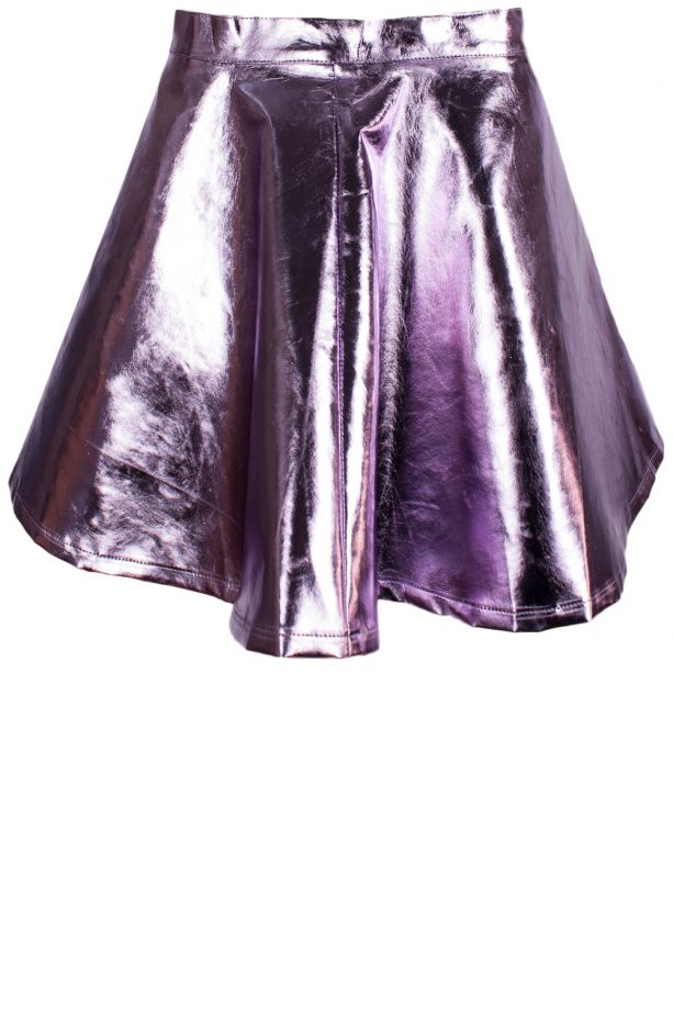 Daisy Street Purple Metallic Skirt, £14.99