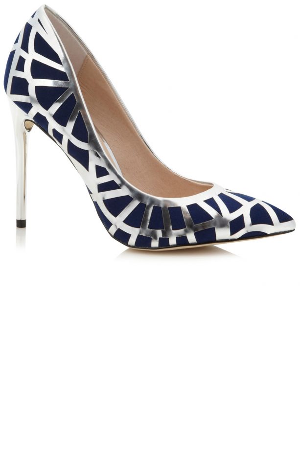 Debenhams Faith Caged Silver Shoes, £69