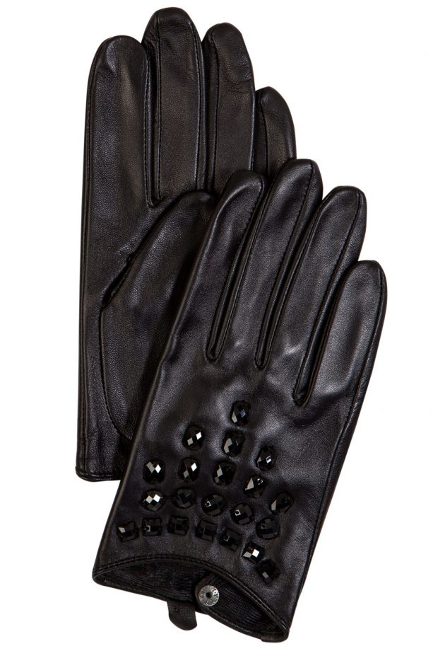 F&F Black Jeweled Gloves, £15