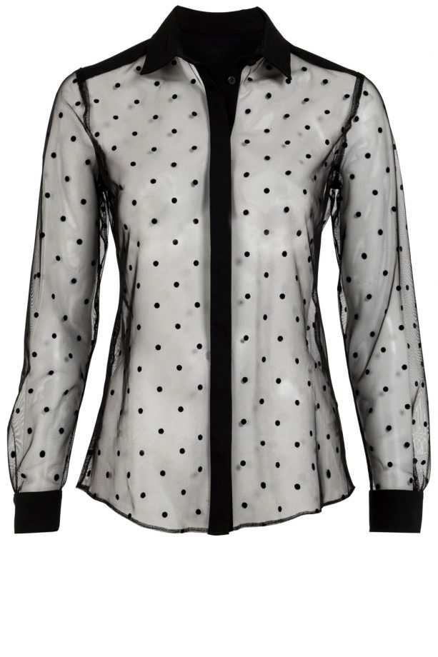 F&F Black Spotted Mesh Shirt, £14