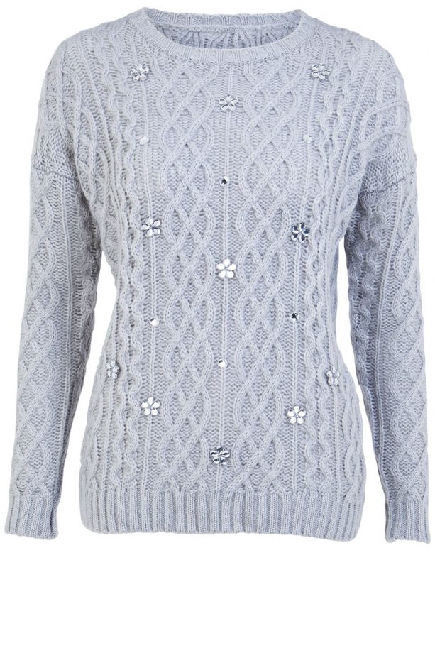 F&F Cable Embellished Jumper, £22