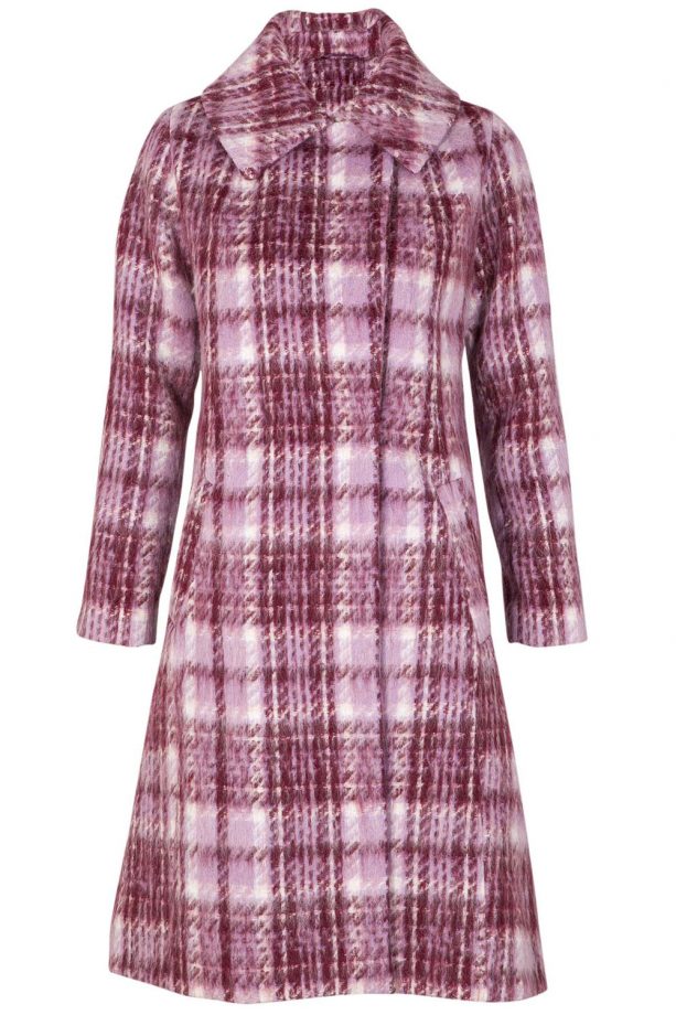 F&F Checked Duchess Cocoon Coat