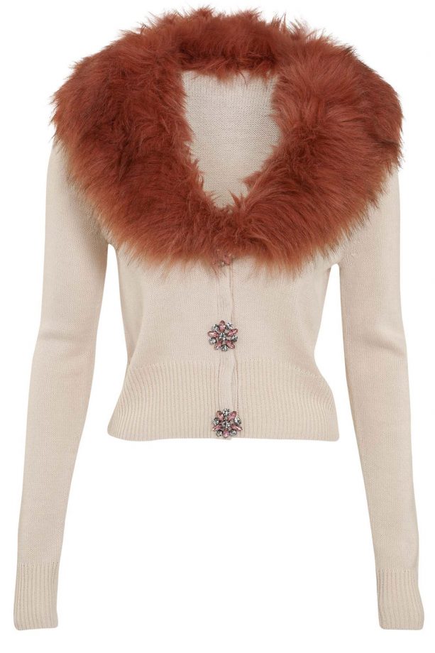 F&F Fur Trim Cardigan, £25