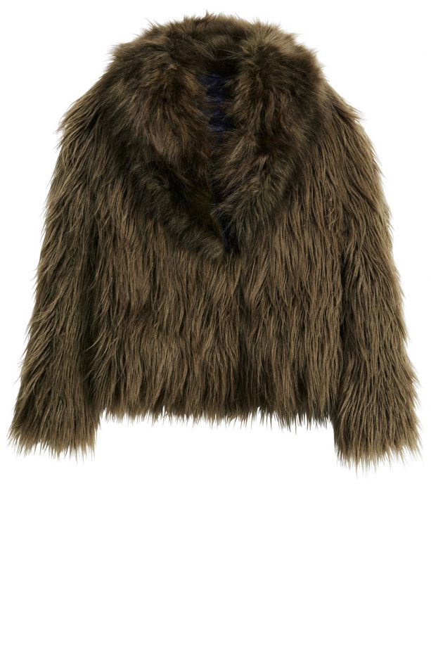 H&M Faux Fur Jacket, £59.99