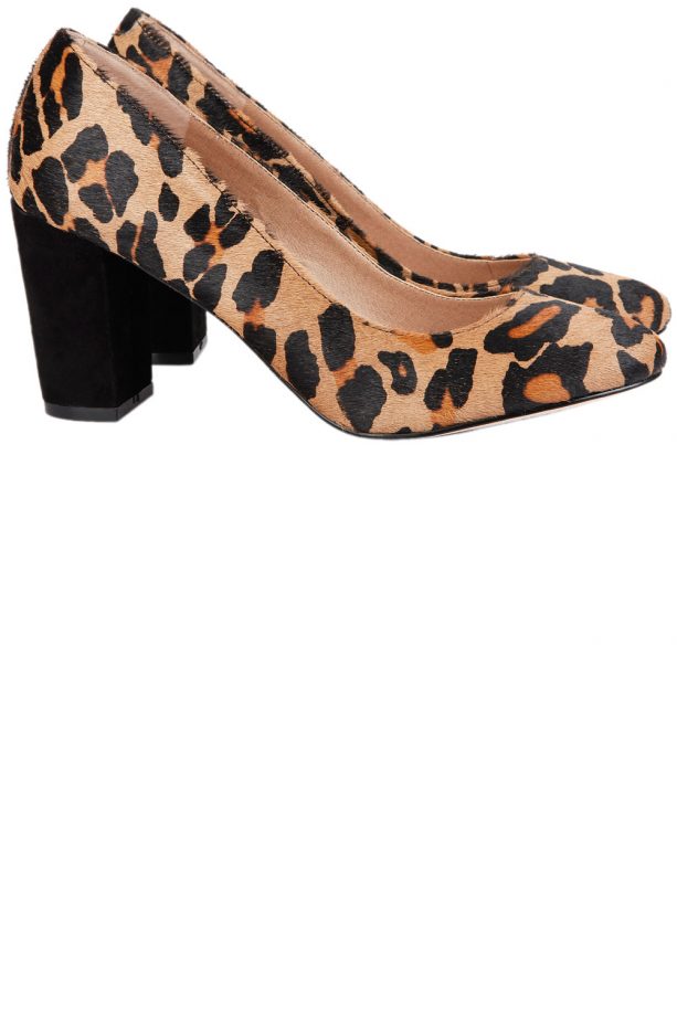 Lands' End Leopard Print High Heel Shoes, £79.95