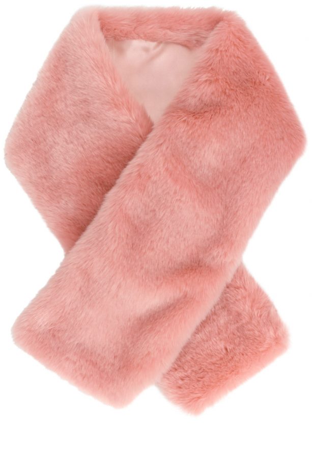 Monsoon Pink Fur Stole