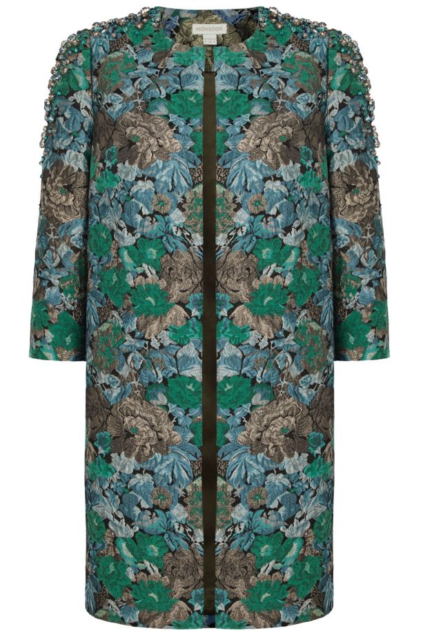 Monsoon Vespa Jacquard Coat