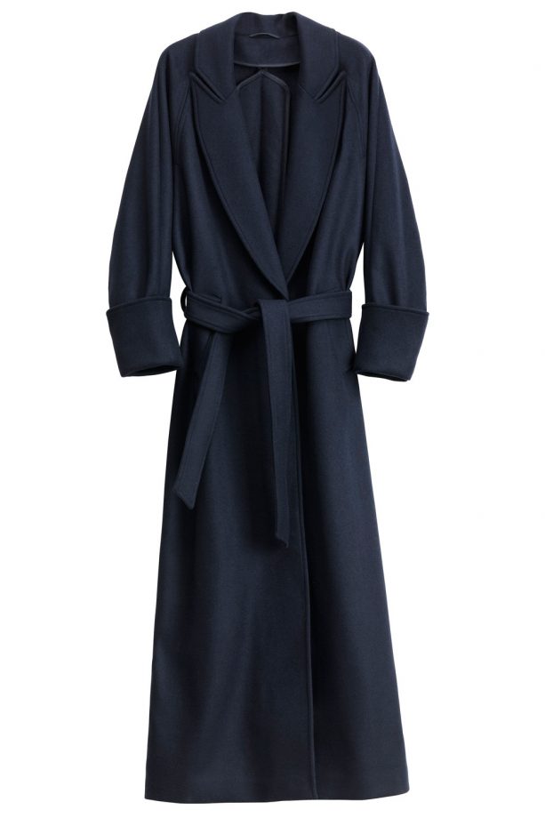 H&M Navy Coat, £99.99