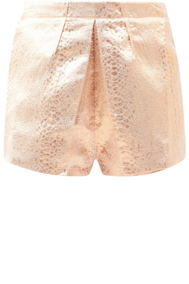 New Look Fashion Union Bronze Metallic Textured Skort, £28