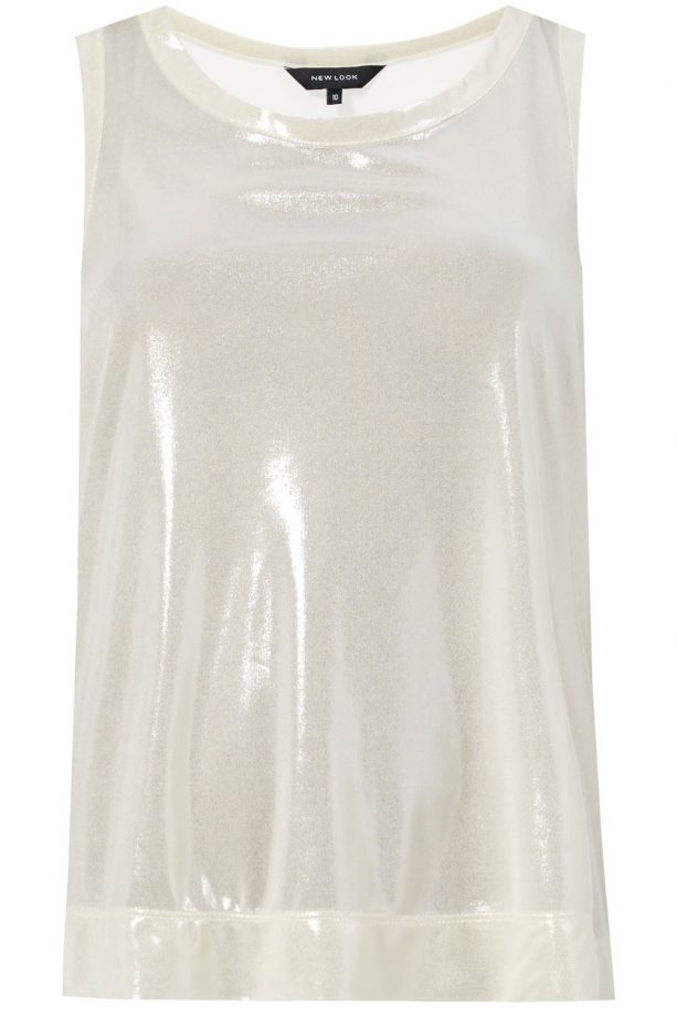 New Look Metallic Slinky Sleeveless Top, £14.99