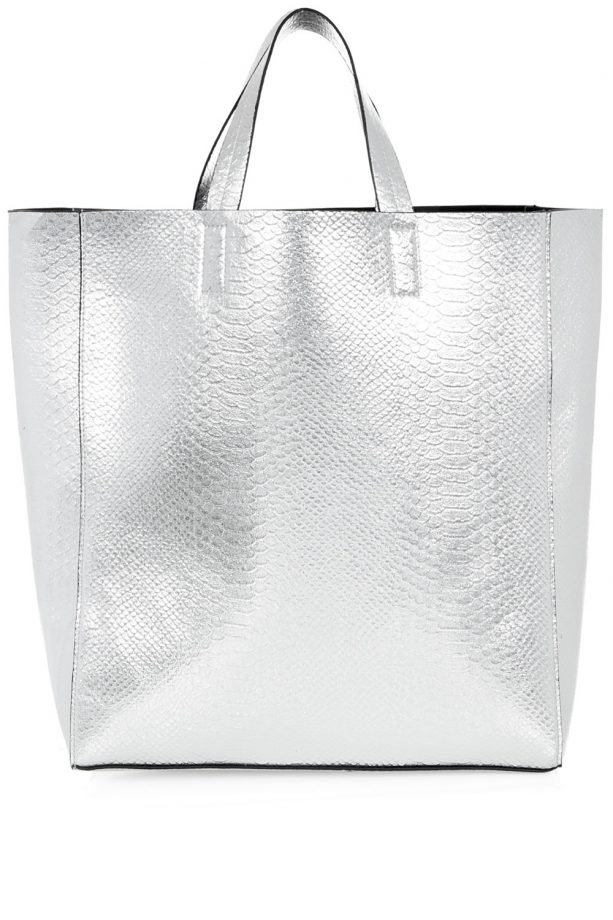 New Look Silver Minimal Shopper Bag, £15.99