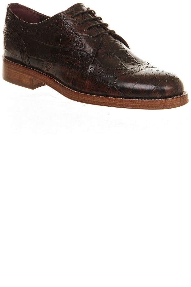 Office Croc Embossed Brogue Lace Ups, £92