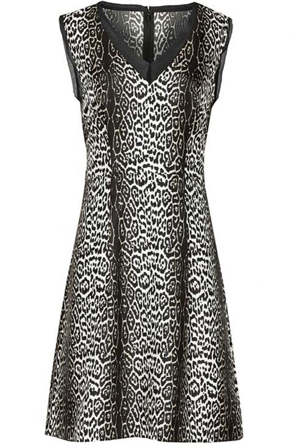 Reiss Animal Printed Silk Dress, £179