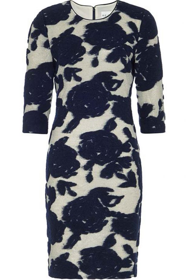 Reiss Fitted Floral Print Dress, £169