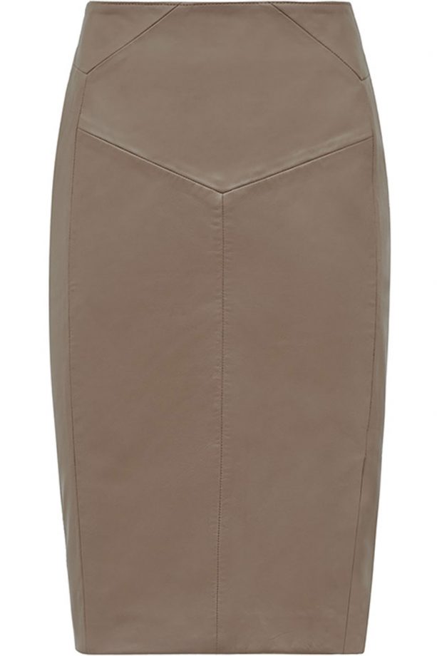 Reiss Leather Pencil Skirt, £225