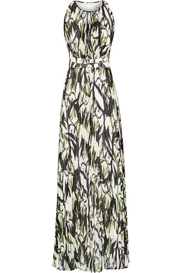 Reiss Pleated Print Maxi Dress, £245
