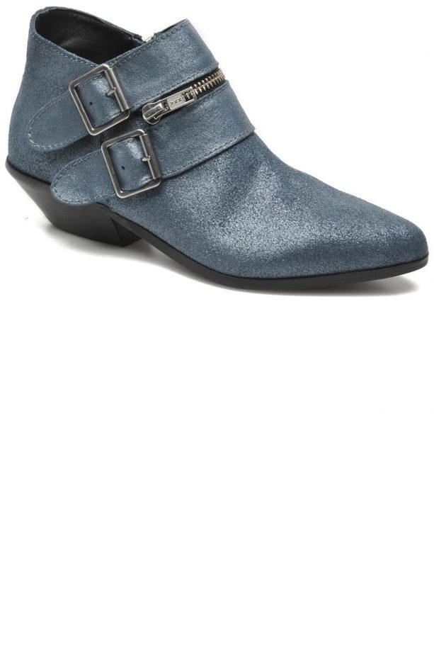 Sarenza Shellys London Steel Blue Cracked Leather Boot, £95