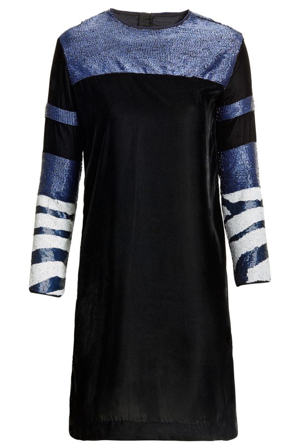 H&M Sequin Velvet Dress, £99.99