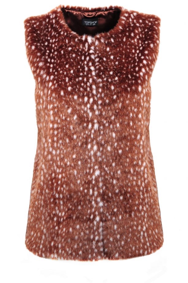 Topshop Animal Style Gilet