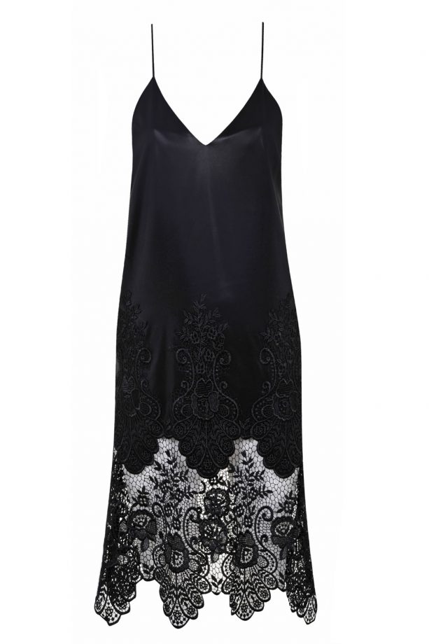 Topshop Black Slip Dress