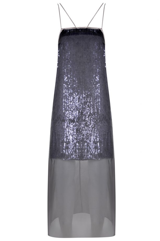 Topshop Blue Sequin Maxi Dress, £75