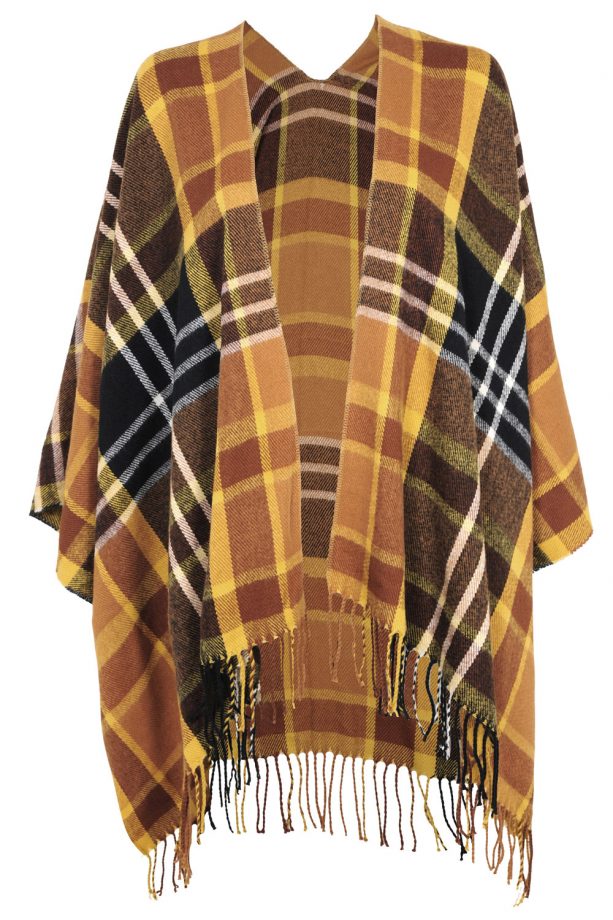 Topshop Checked Cape
