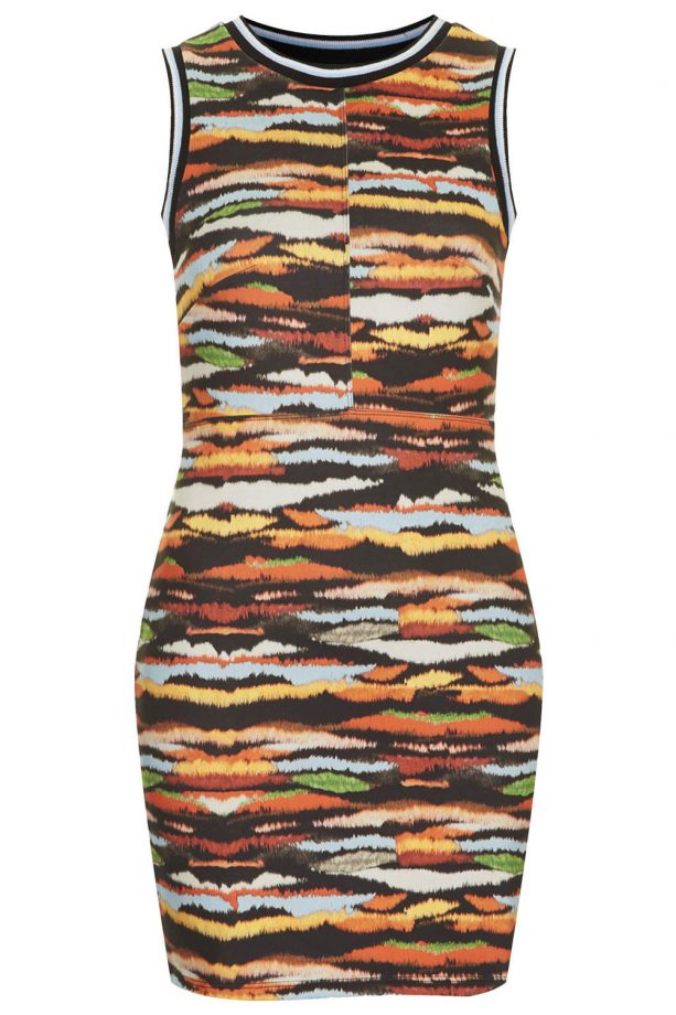 Topshop Fluffy Stripe Bodycon, £32