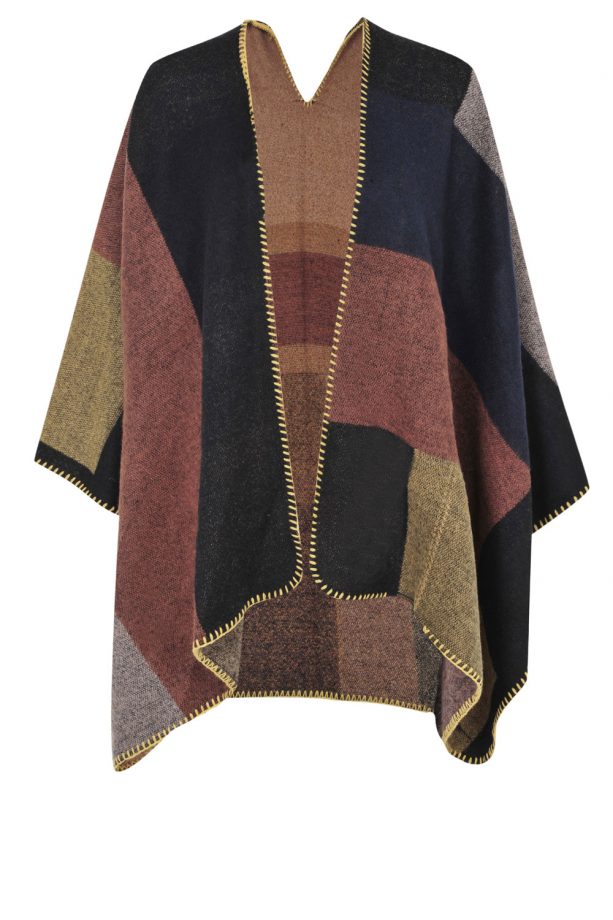 Topshop Patchwork Cape