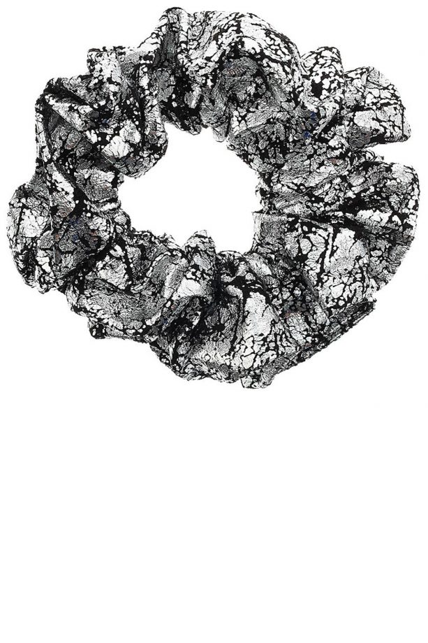 Topshop Silver Crackle Hair Scrunchie, £5