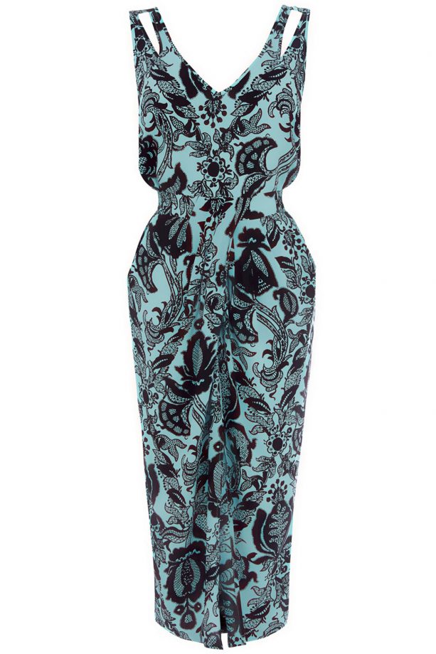 Warehouse Floral Twist Strap Midi Dress, £45