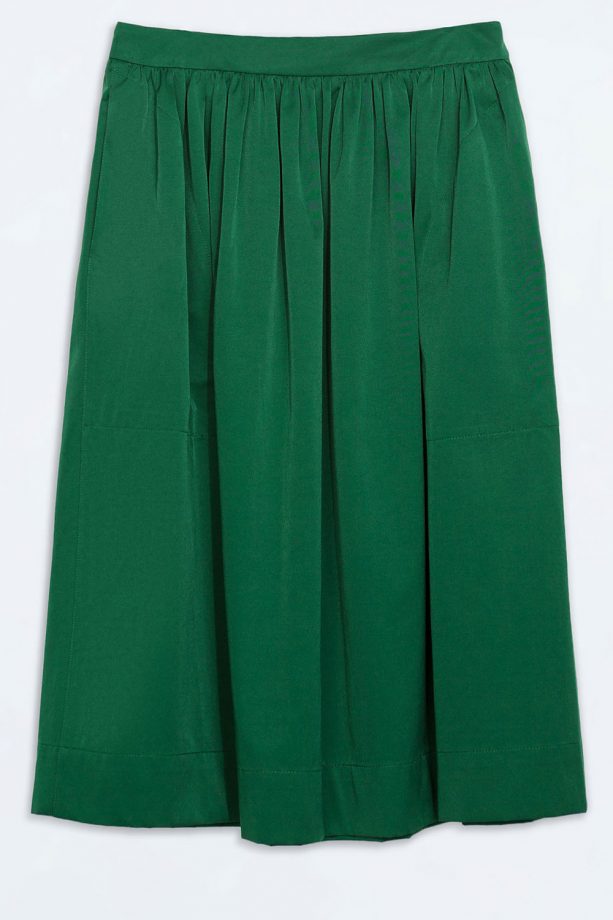 Zara Green Midi Skirt