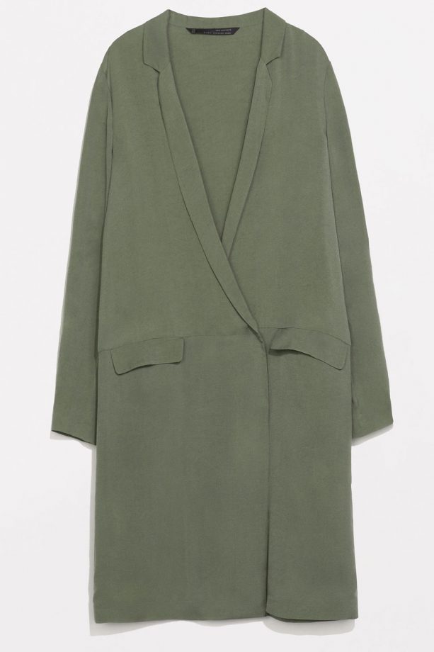 Zara Khaki Coat, £89.99