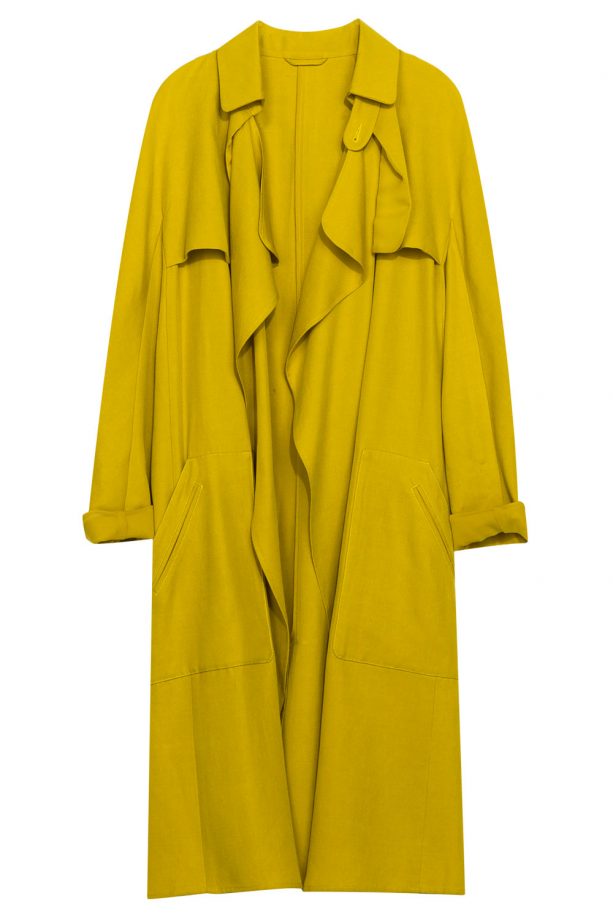 Zara TRF Mustard Trench Coat, £69.99