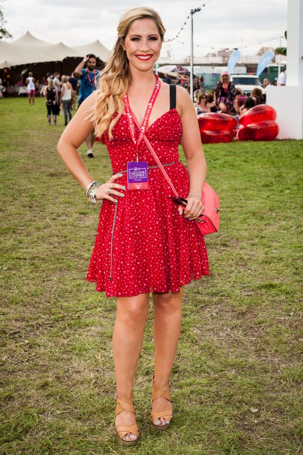 Heidi Range Is A Vision In Red At V Festival, 2014