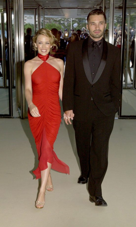 Kylie Minogue With Boyfriend Olivier Martinez In Monaco, May 2003