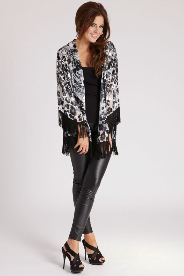Binky Felstead For Lipstick Boutique Chiswick Animal Print Kimono, £55