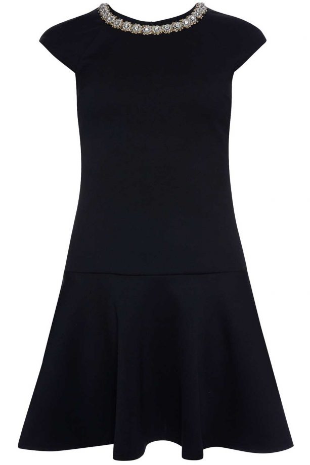 Primark Drop Waist Jewelled Neck Dress, £15
